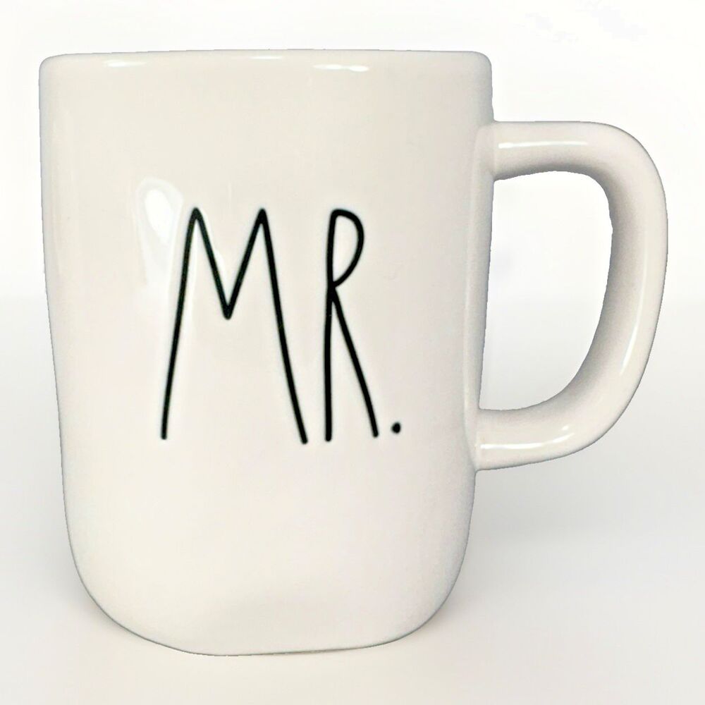 Rae Dunn MR. Coffee Mug White LL Artisan Collection by Magenta